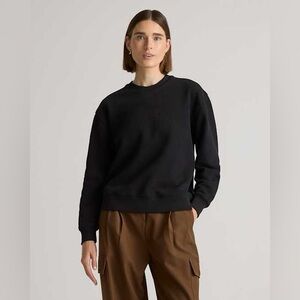 Quince Sherpa Fleece Oversized Pullover Sweatshirt